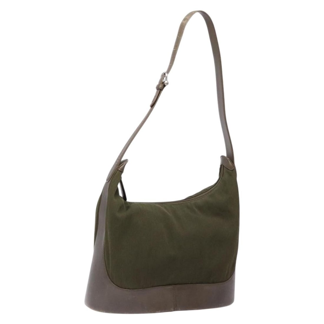 Loewe Khaki Canvas and Leather Shoulder Bag from Spain (1 of 18)