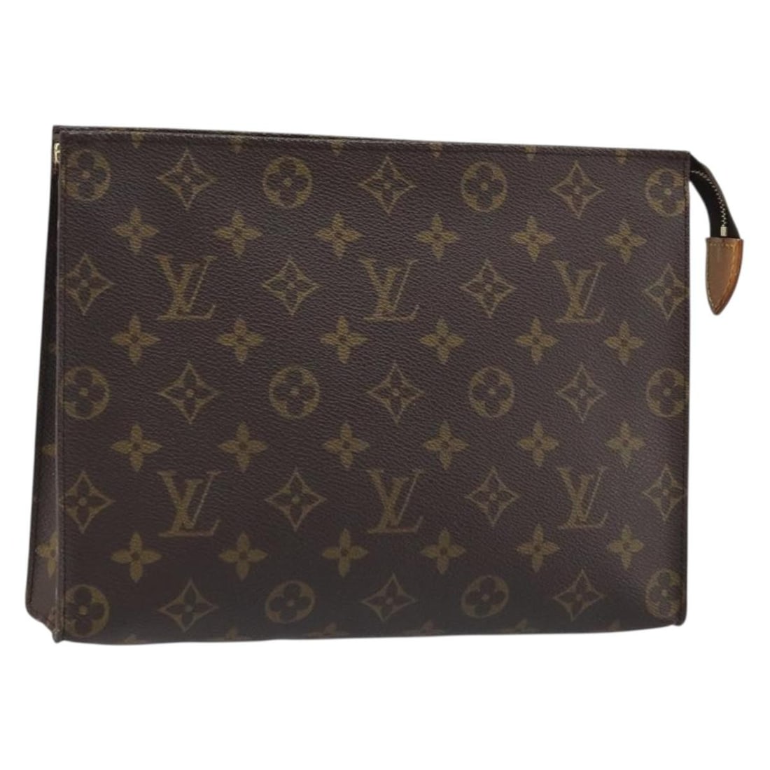 Louis Vuitton Monogram Canvas Poche Toilette 26 Travel Pouch M47542: Louis Vuitton Monogram Canvas Poche Toilette 26 Travel Pouch M47542 This is a Louis Vuitton Monogram Poche Toilette 26 pouch, crafted from the brand's signature monogram canvas. The pouch features a c
