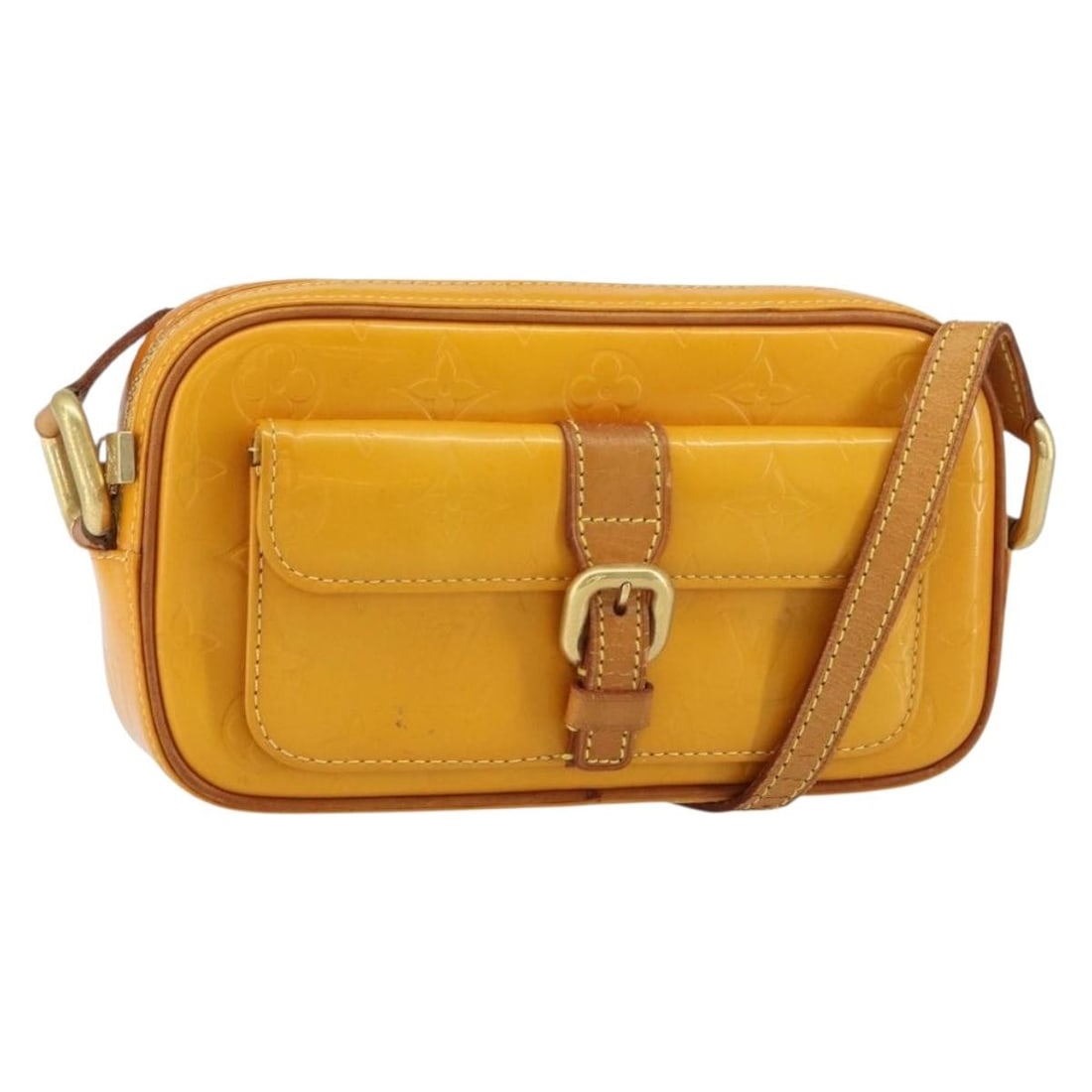 Louis Vuitton Christy MM Patent Vernis Shoulder Bag Jaune M91108 France: Louis Vuitton Christy MM Patent Vernis Shoulder Bag Jaune M91108 France This Louis Vuitton Monogram Vernis Christy MM shoulder bag features a patent leather exterior in Jaune (yellow) and is made in F