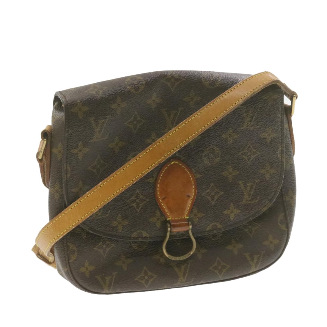 LOUIS VUITTON Monogram Saint Cloud GM Shoulder Bag M51242 Auth (1 of 18)