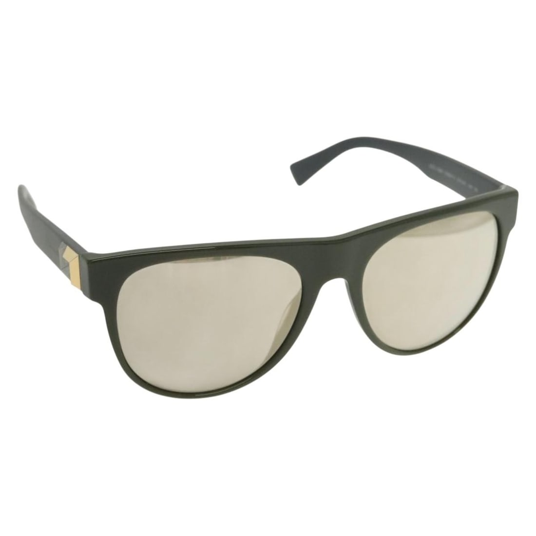 VERSACE Khaki Plastic Sunglasses with Case Authentic AM8927: VERSACE Khaki Plastic Sunglasses with Case Authentic AM8927 Elevate your style with these authentic VERSACE sunglasses, designed in Italy. Crafted from durable plastic in a chic khaki color, these sun