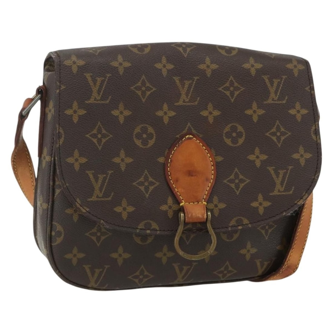 LOUIS VUITTON Monogram Saint Cloud GM Shoulder Bag M51242 Auth (1 of 18)