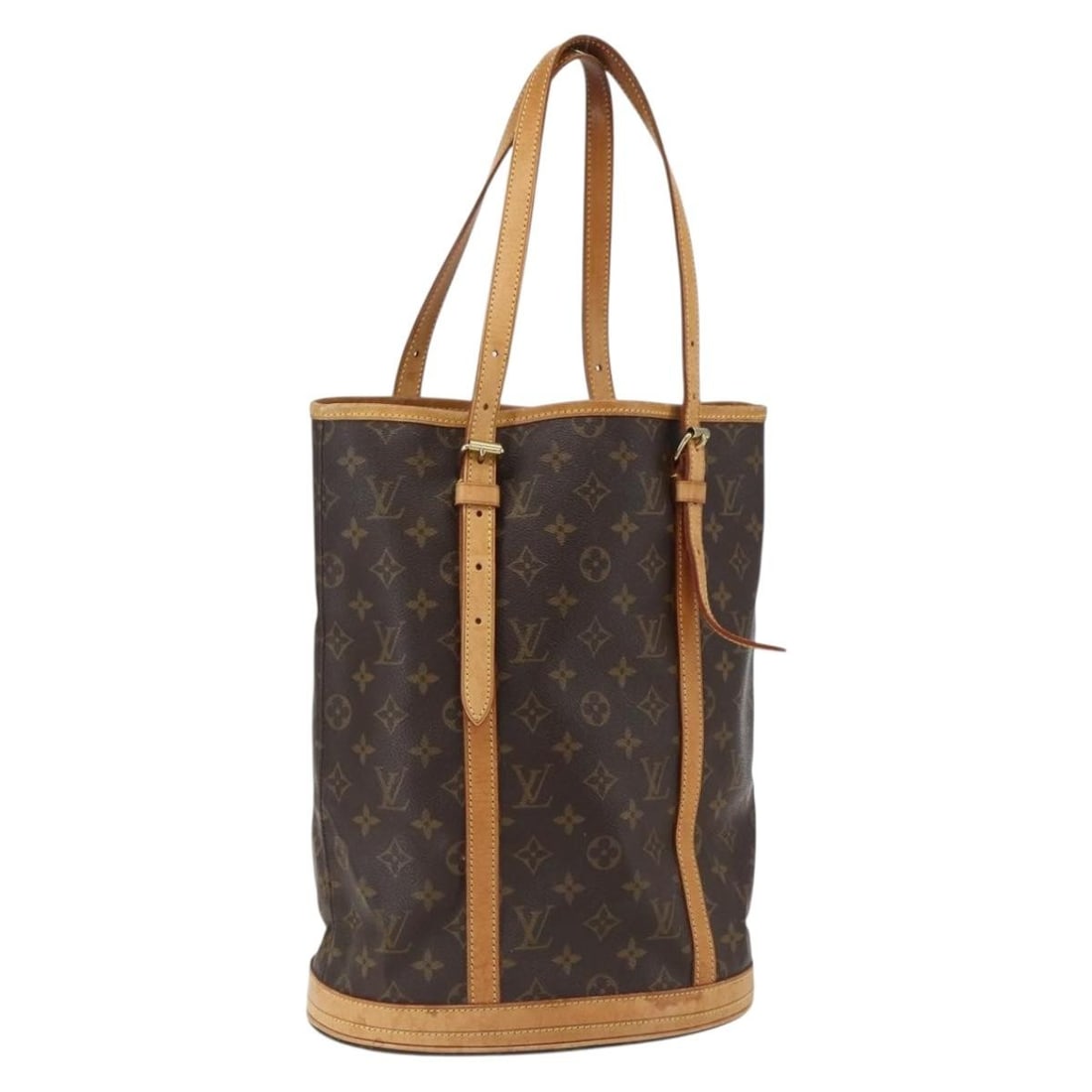 Louis Vuitton M42236 Monogram Canvas Bucket GM Shoulder Bag France: Louis Vuitton M42236 Monogram Canvas Bucket GM Shoulder Bag France This Louis Vuitton Monogram Bucket GM Shoulder Bag, model M42236, features the brand's iconic monogram canvas and is crafted in Franc