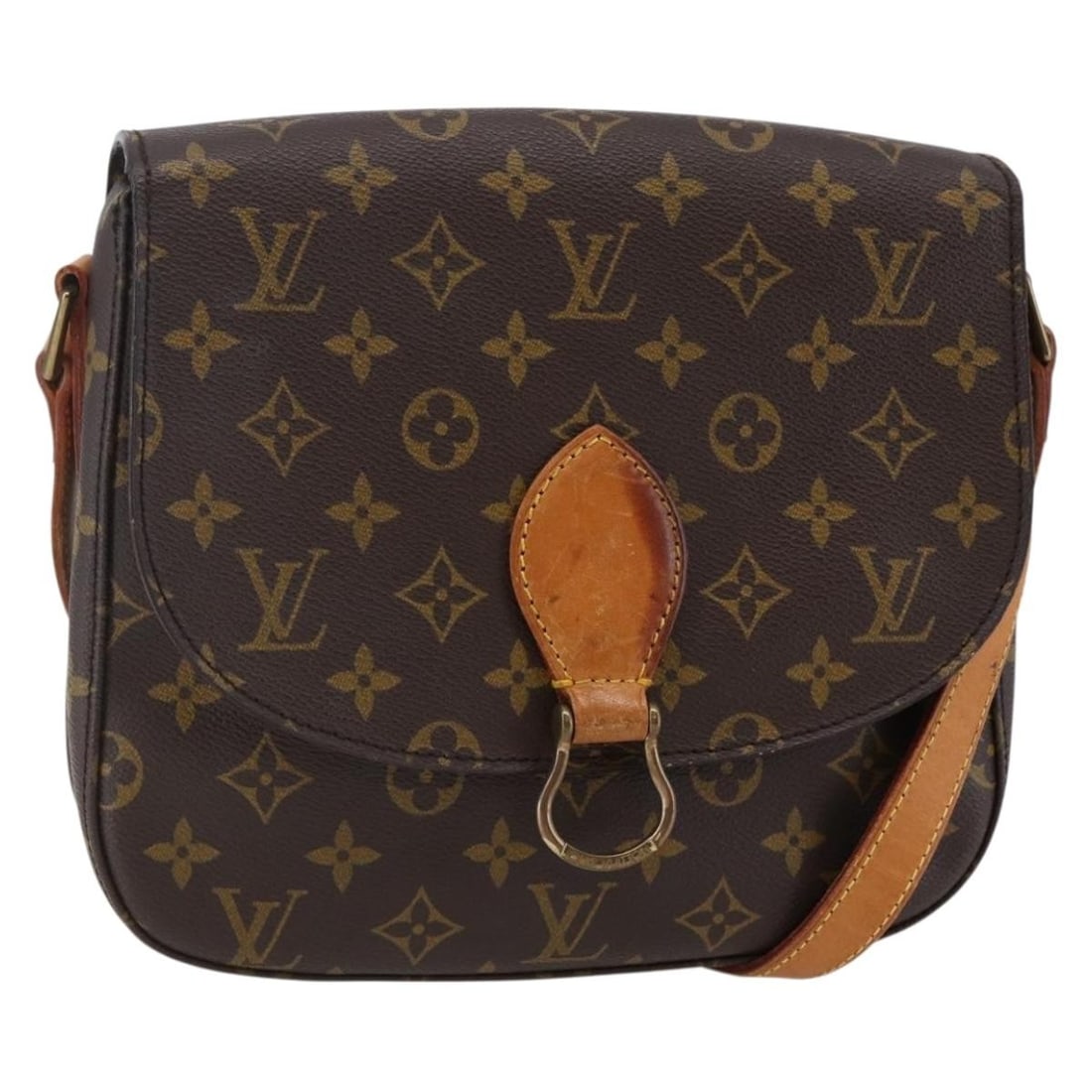LOUIS VUITTON Monogram Saint Cloud GM Shoulder Bag M51242 France: LOUIS VUITTON Monogram Saint Cloud GM Shoulder Bag M51242 France Elevate your style with the LOUIS VUITTON Monogram Saint Cloud GM Shoulder Bag. Crafted in France from iconic Monogram Canvas, this sho