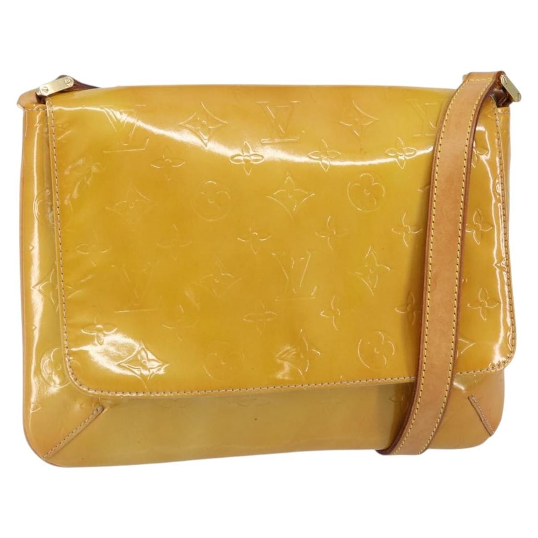 LOUIS VUITTON Monogram Vernis Thompson Street Bag Beige M91301 Authentic (1 of 18)