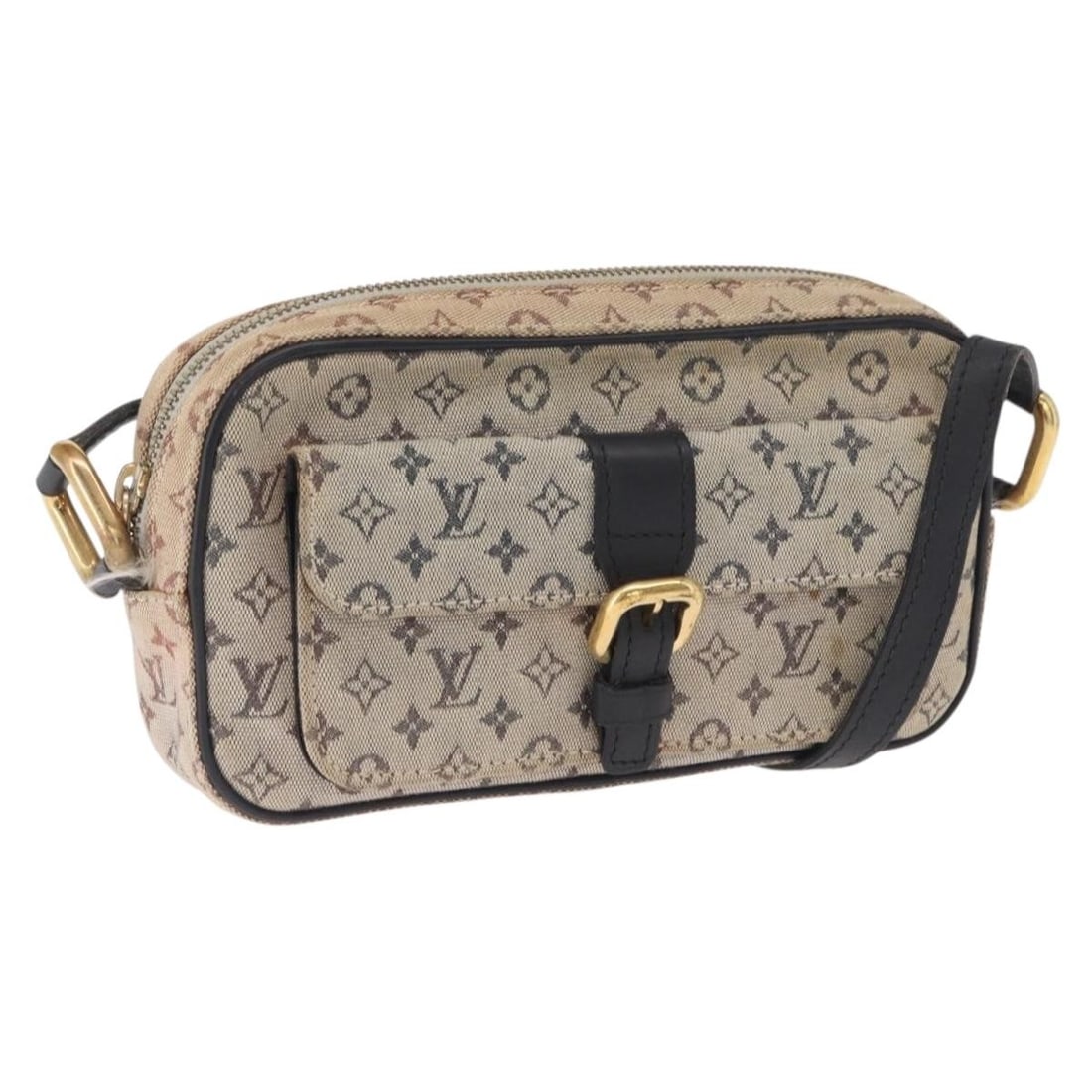Blue Monogram Mini Canvas Juliet MM Shoulder Bag by Louis Vuitton M92004: Blue Monogram Mini Canvas Juliet MM Shoulder Bag by Louis Vuitton M92004 This is a Louis Vuitton Monogram Mini Juliet MM shoulder bag in blue, crafted from monogram mini canvas. The bag is made in Fra