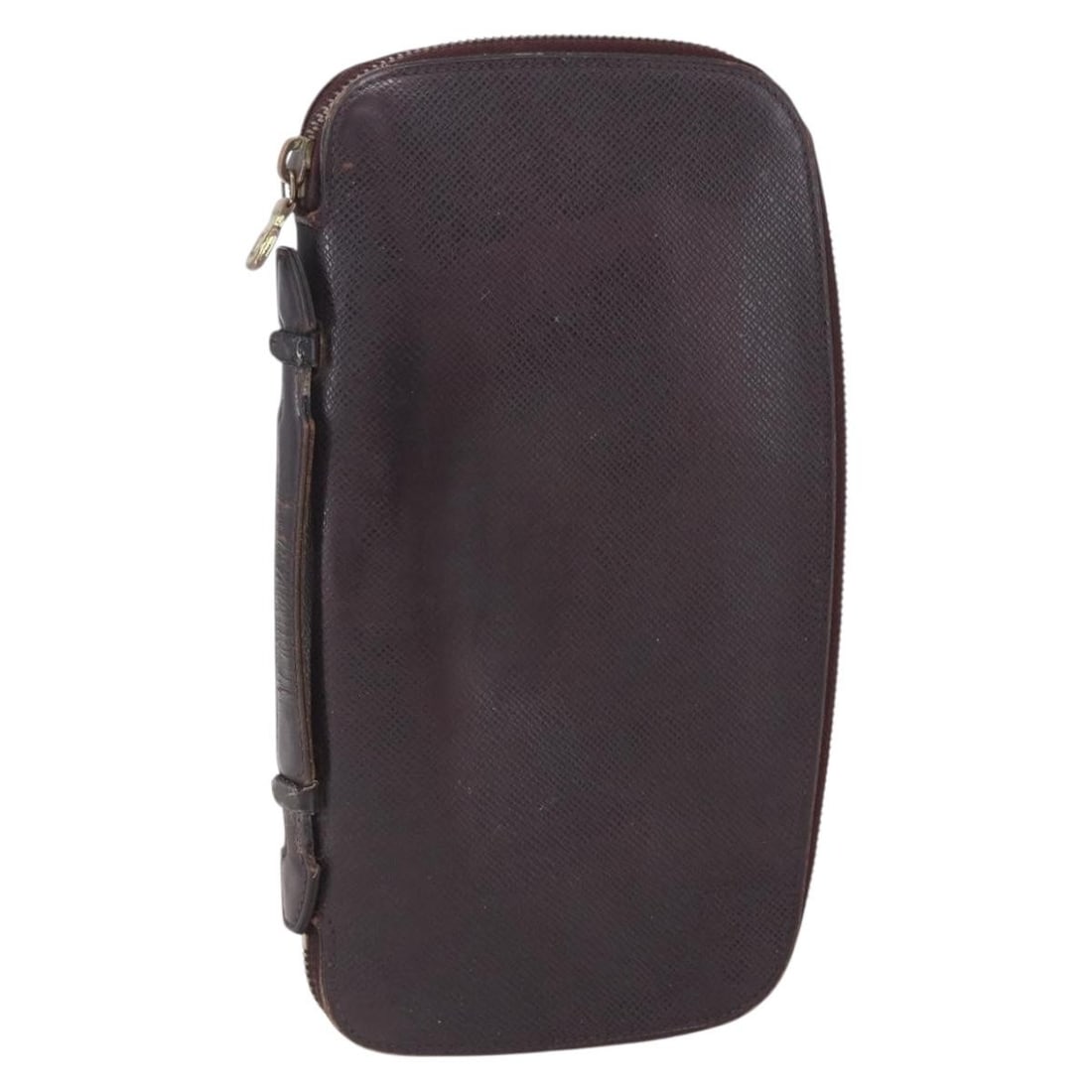 LOUIS VUITTON Taiga Leather Grizzly Travel Case M30658 Auth: LOUIS VUITTON Taiga Leather Grizzly Travel Case M30658 Auth This LOUIS VUITTON Taiga Organizer Atoll Travel Case is a sophisticated accessory crafted from durable Taiga leather in a rich Grizzly color