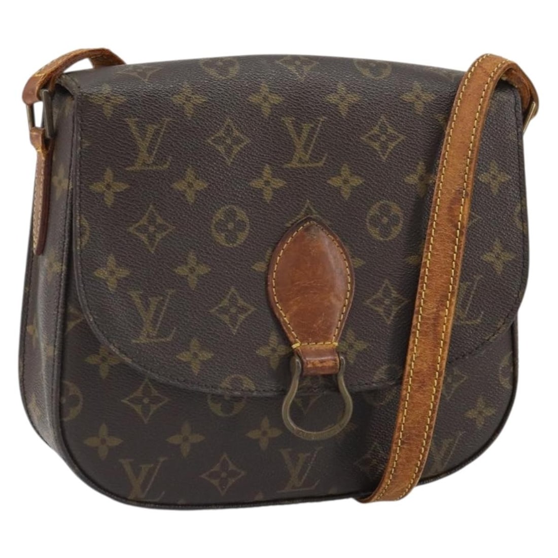 Louis Vuitton Saint Cloud GM Monogram Canvas Shoulder Bag M51242 France: Louis Vuitton Saint Cloud GM Monogram Canvas Shoulder Bag M51242 France This is a Louis Vuitton Monogram Saint Cloud GM shoulder bag crafted from monogram canvas. The bag features an adjustable should