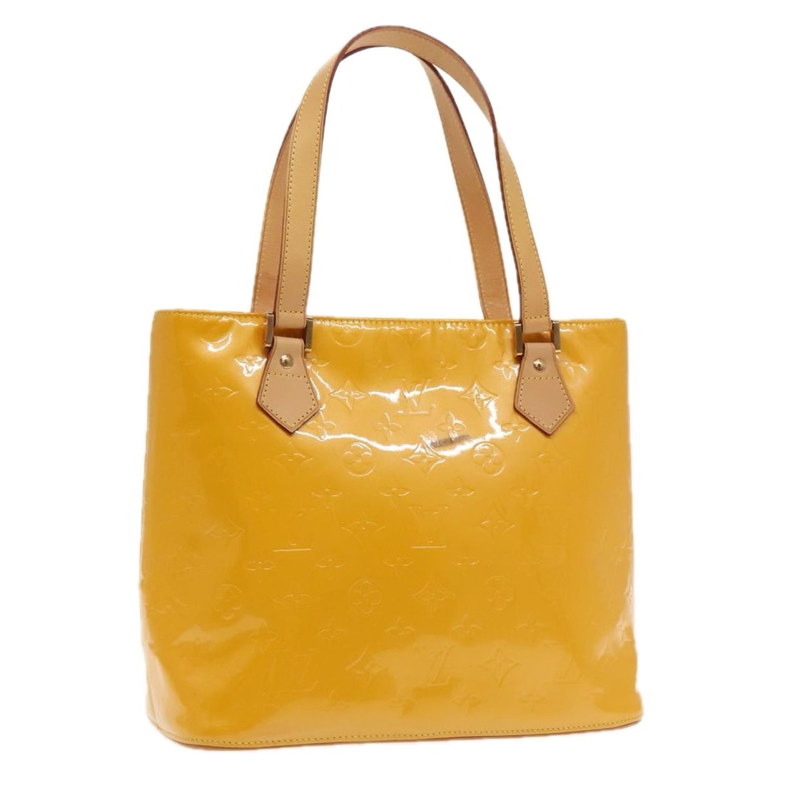 Louis Vuitton Patent Leather Houston Tote Yellow 29.5cm (1 of 18)