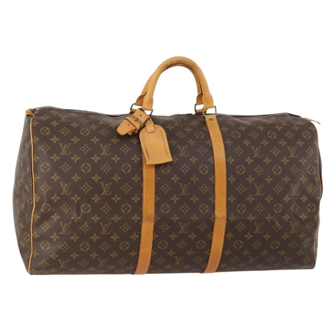 Louis Vuitton Keepall 60 Monogram Canvas Boston Travel Bag M41422: Louis Vuitton Keepall 60 Monogram Canvas Boston Travel Bag M41422 This is a Louis Vuitton Monogram Keepall 60 Boston Bag, model M41422. Crafted from signature monogram canvas with leather trim, this s