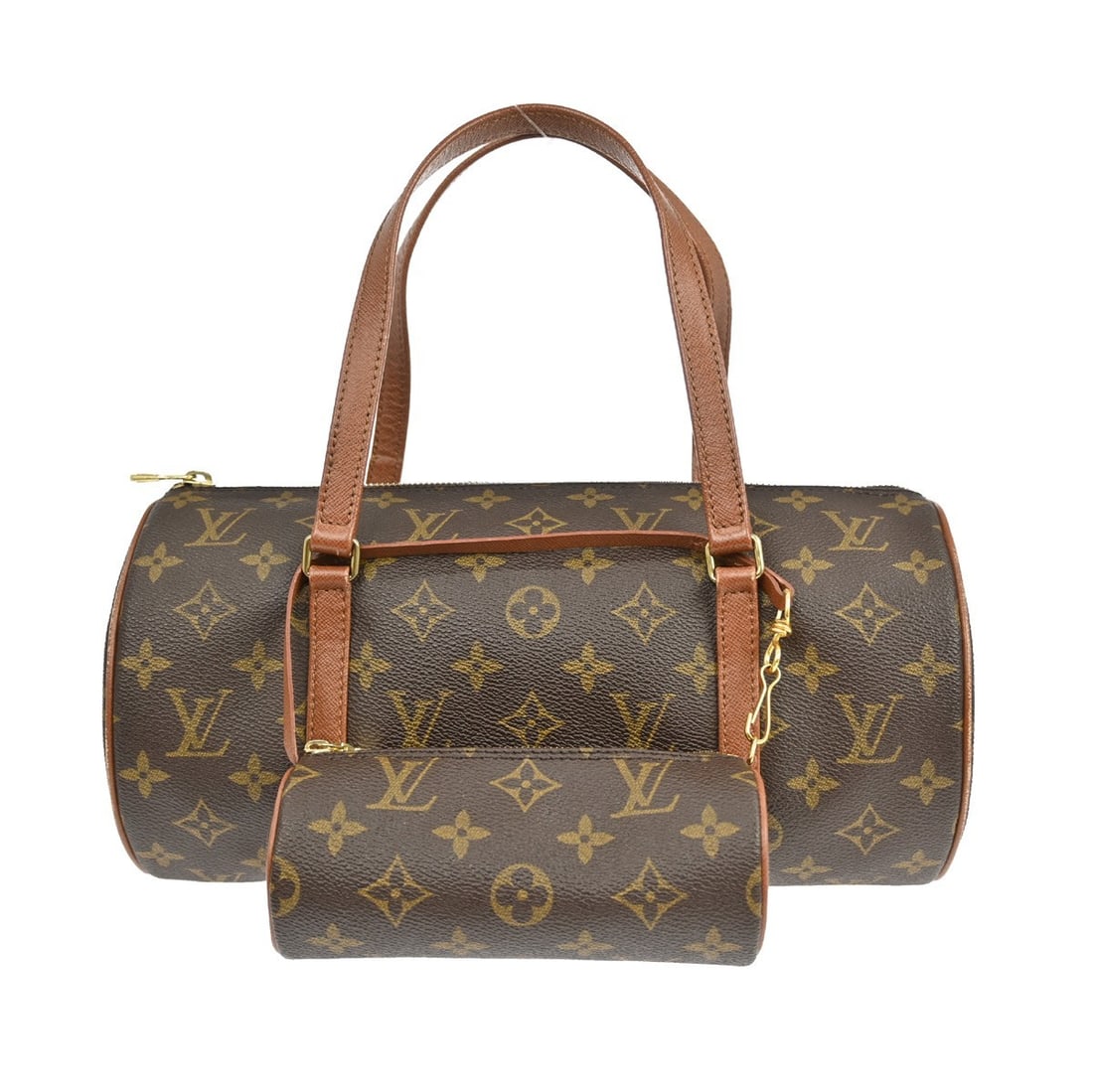 Louis Vuitton Papillon 30 Monogram Canvas Medium Brown Handbag M51365: Louis Vuitton Papillon 30 Monogram Canvas Medium Brown Handbag M51365 This Louis Vuitton Papillon 30 handbag features the classic monogram canvas exterior with brown leather double handles and a zip c