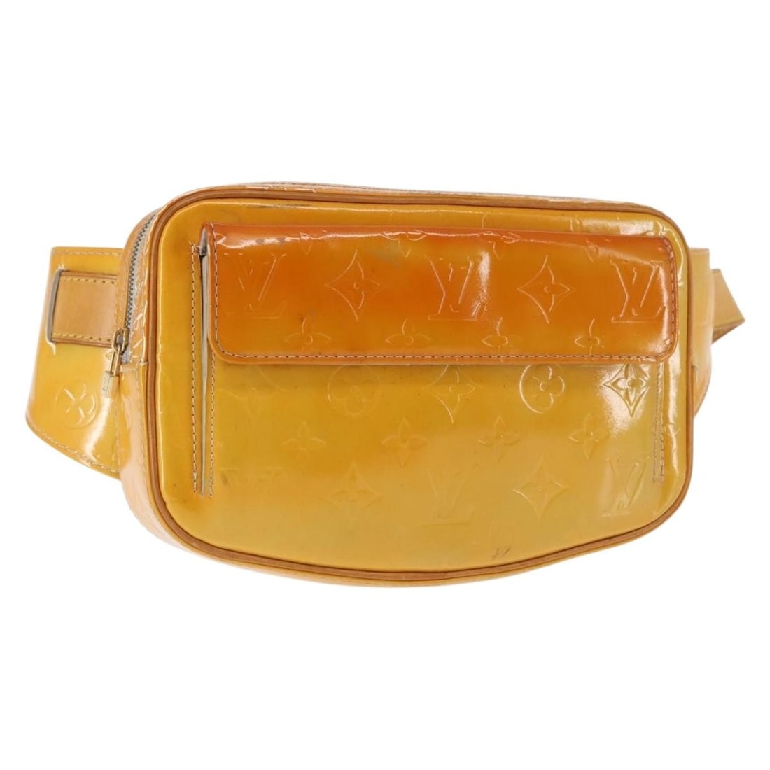 Louis Vuitton Monogram Vernis Fulton Waist Bag Gris M91041 Auth (1 of 18)