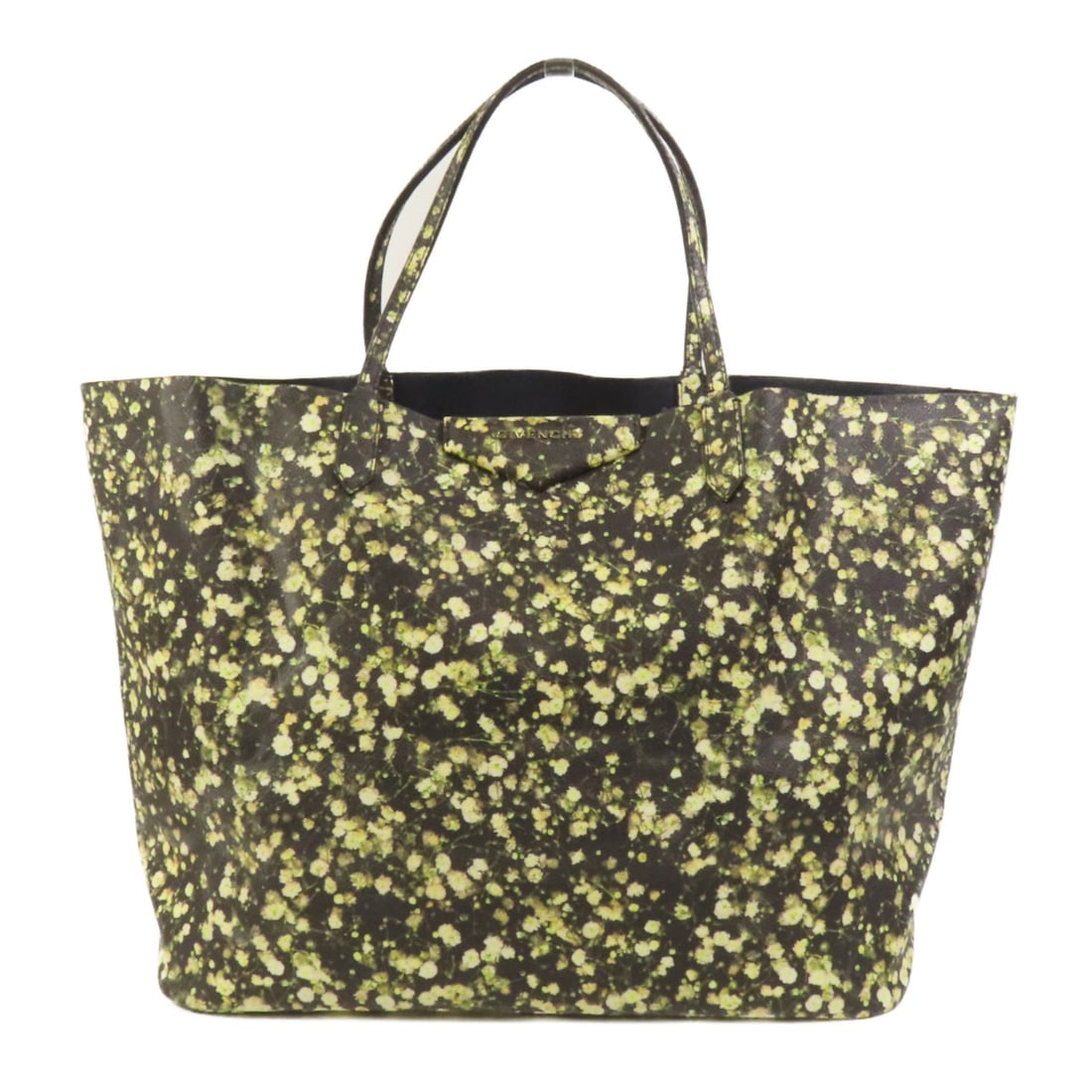 Givenchy Antigona Black and Green Coated Canvas Tote Bag (1 of 18)