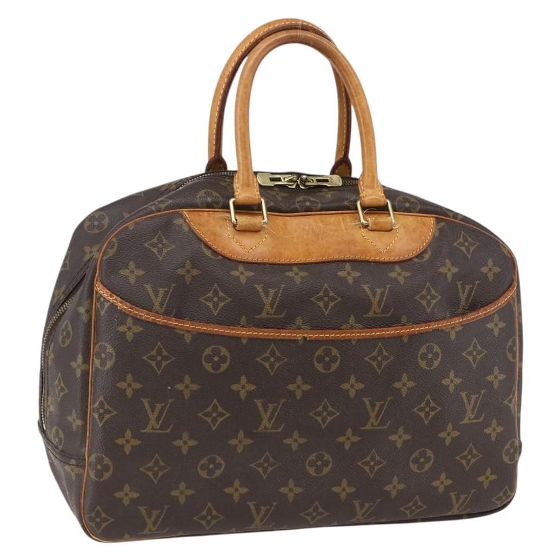 Louis Vuitton Deauville Monogram Canvas Women's Handbag M47270 France (1 of 18)