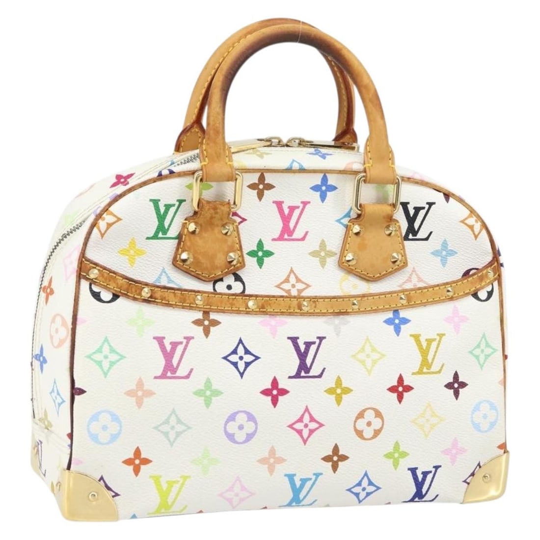 Louis Vuitton Multicolor Monogram Trouville White Canvas M92663 Handbag (1 of 18)