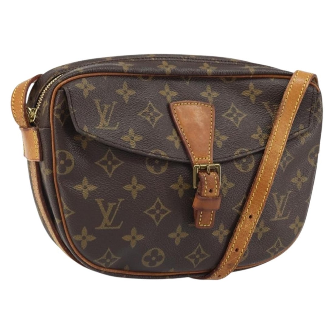 Louis Vuitton Jeune Fille MM Monogram Canvas Shoulder Bag M51226 with Dust Bag: Louis Vuitton Jeune Fille MM Monogram Canvas Shoulder Bag M51226 with Dust Bag This Louis Vuitton Monogram Jeune Fille MM shoulder bag features the signature monogram canvas exterior and is designed f