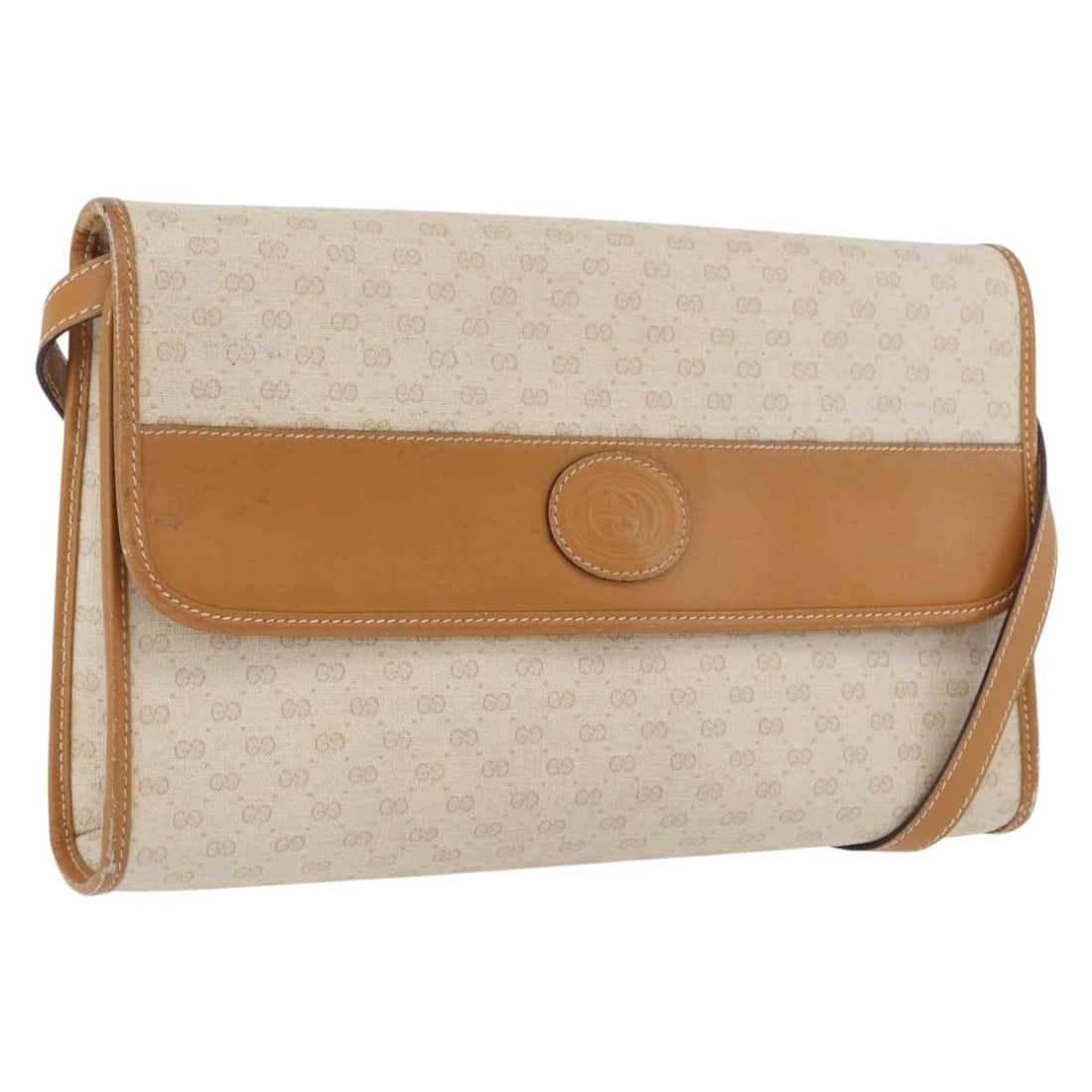Ivory Micro GG Supreme PVC Shoulder Bag by Gucci Model 004 14 0264: Ivory Micro GG Supreme PVC Shoulder Bag by Gucci Model 004 14 0264 This GUCCI Micro GG Supreme shoulder bag features an ivory and gold color scheme crafted from PVC leather and micro small GG canvas.