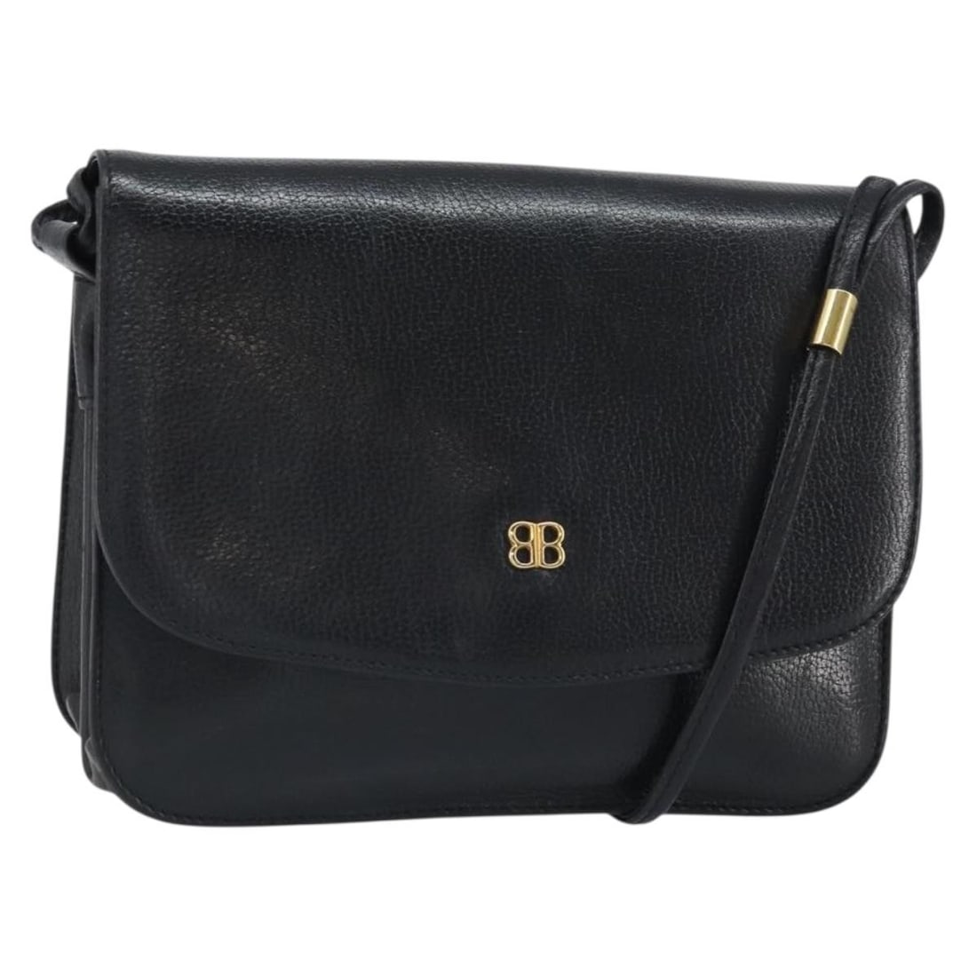 Givenchy Black Leather Shoulder Bag with Gold Accents: Givenchy Black Leather Shoulder Bag with Gold Accents This Givenchy shoulder bag is crafted from black leather with gold-tone accents. Made in Italy, the bag features a compact design with approximate