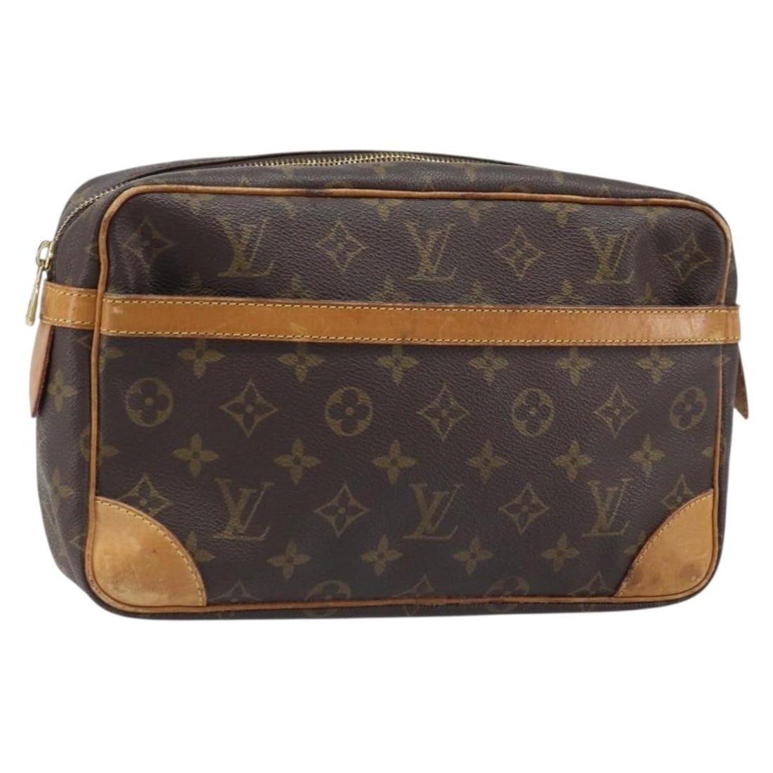 Louis Vuitton Compiegne 28 Monogram Canvas Women's Clutch Bag M51845 France: Louis Vuitton Compiegne 28 Monogram Canvas Women's Clutch Bag M51845 France This Louis Vuitton Compiegne 28 clutch bag features the signature Monogram canvas, designed for women. The bag includes a sp