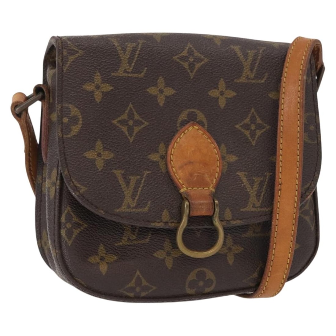 LOUIS VUITTON Monogram Saint Cloud PM Shoulder Bag M51244 Auth (1 of 18)