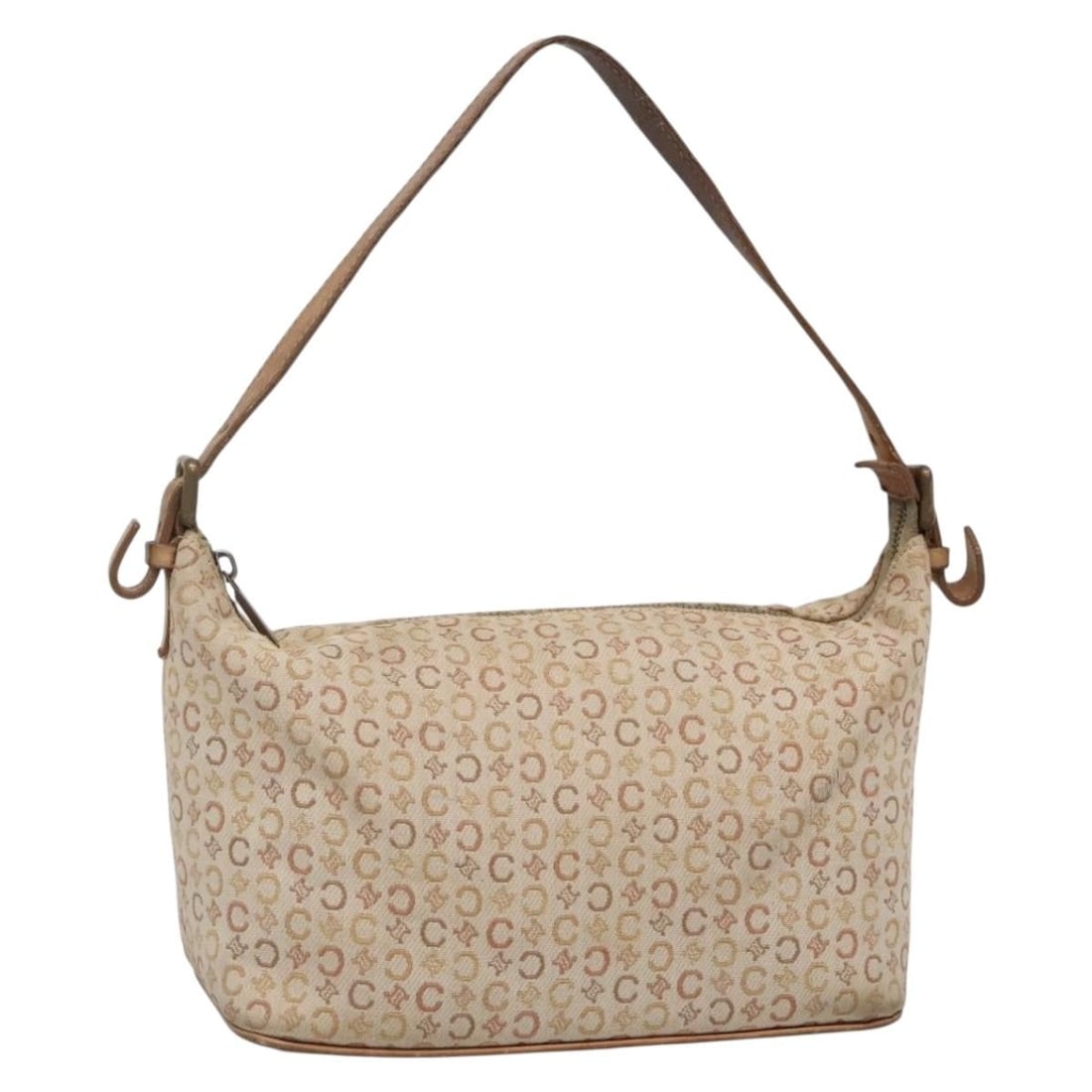 CELINE C Macadam Canvas Beige Shoulder Bag Made in Italy (1 of 18)