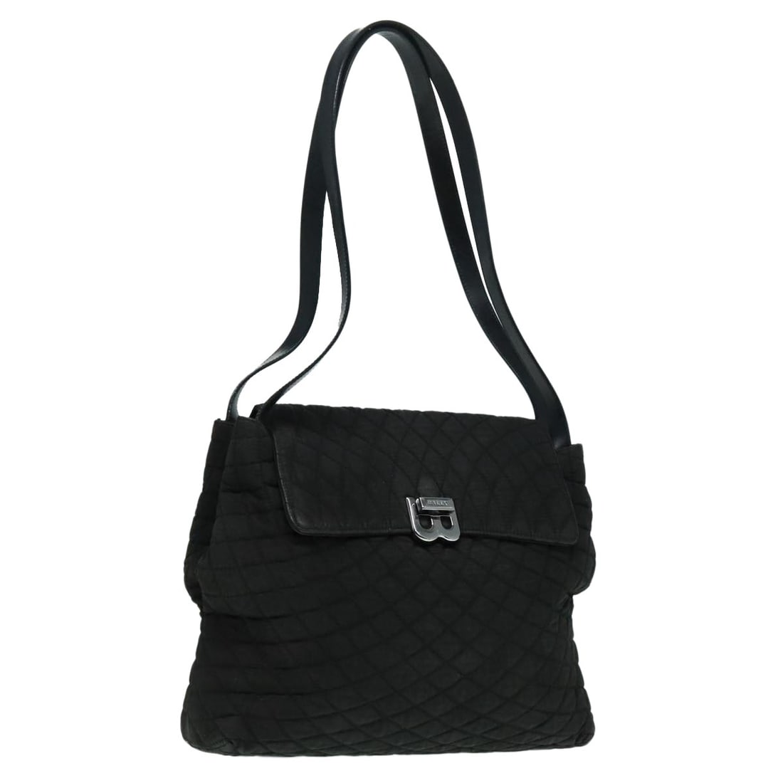 Black Nylon Women's Shoulder Bag by Bally Switzerland: Black Nylon Women's Shoulder Bag by Bally Switzerland This BALLY women's shoulder bag is crafted from black nylon and features a classic, practical design. The bag includes a spacious main compartment