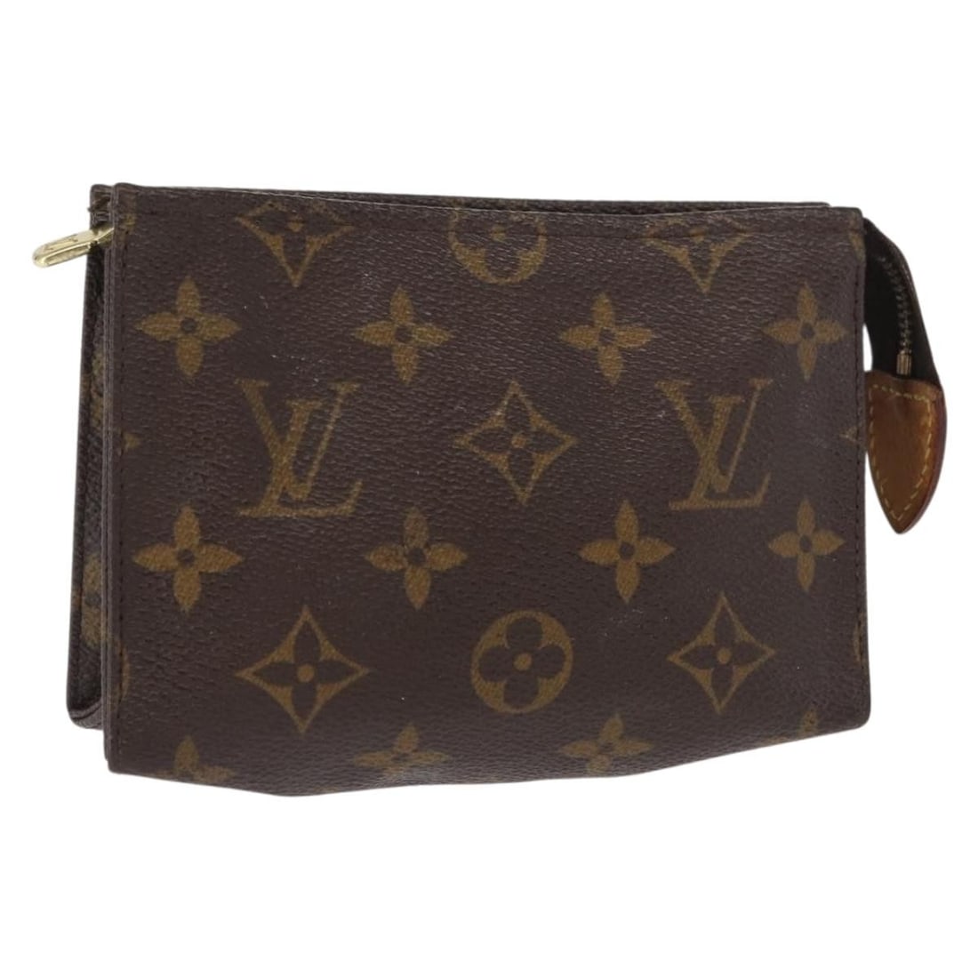 Louis Vuitton Monogram Canvas Poche Toilette 15 Pouch M47546 France: Louis Vuitton Monogram Canvas Poche Toilette 15 Pouch M47546 France This is a Louis Vuitton Monogram Poche Toilette 15 pouch, crafted from signature monogram canvas. The pouch features a compact desig