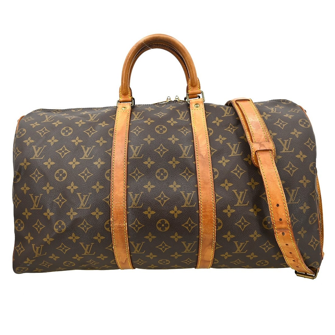 Louis Vuitton Keepall Bandouliere 50 Monogram Canvas Large Travel Bag (1 of 15)