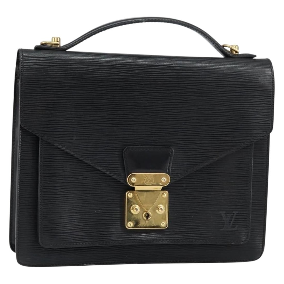 LOUIS VUITTON Epi Monceau 28 Black Hand Bag M52122 Auth: LOUIS VUITTON Epi Monceau 28 Black Hand Bag M52122 Auth This LOUIS VUITTON Epi Monceau 28 Hand Bag is a stylish and functional accessory crafted from high-quality Epi leather in a classic black color.