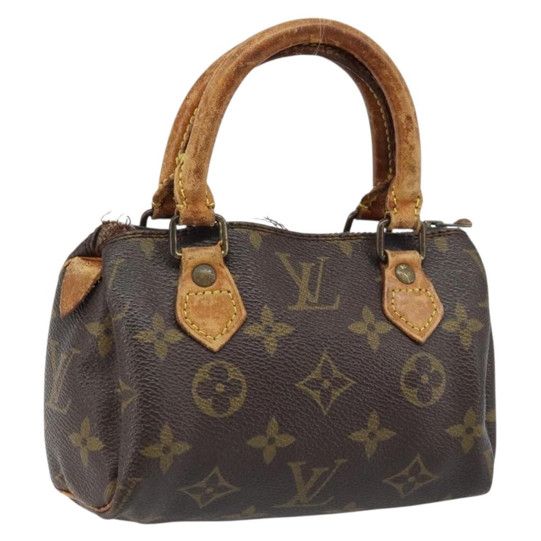 Louis Vuitton Mini Monogram Canvas Speedy M41534 Women's Handbag France: Louis Vuitton Mini Monogram Canvas Speedy M41534 Women's Handbag France This Louis Vuitton Monogram Mini Speedy Handbag, model M41534, is crafted in monogram canvas and designed for women. The bag fea