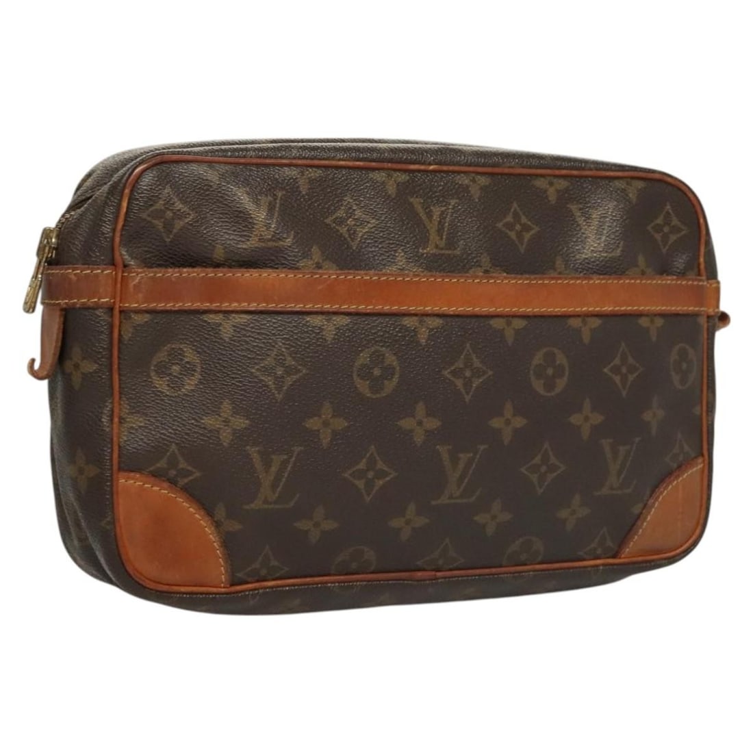 Louis Vuitton Compiegne 28 Monogram Canvas Clutch Bag M51845 France: Louis Vuitton Compiegne 28 Monogram Canvas Clutch Bag M51845 France This Louis Vuitton Compiegne 28 clutch bag features the iconic Monogram canvas exterior and is designed for women. The bag was craft