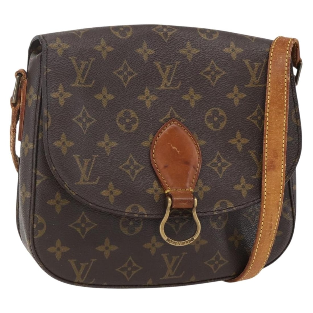 LOUIS VUITTON Monogram Saint Cloud GM Shoulder Bag M51242 Auth (1 of 18)