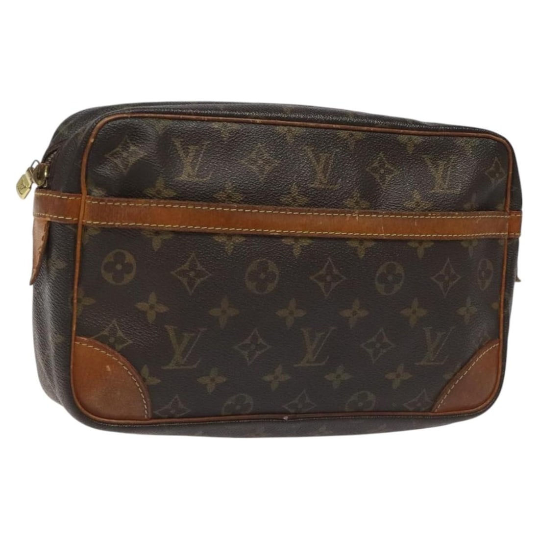 Louis Vuitton Compiegne 28 Monogram Canvas Women's Clutch M51845 France: Louis Vuitton Compiegne 28 Monogram Canvas Women's Clutch M51845 France This is a Louis Vuitton Monogram Compiegne 28 clutch bag crafted from signature monogram canvas. Designed for women, the bag is