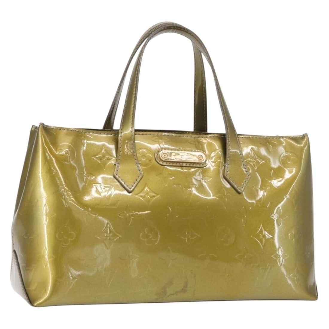 LOUIS VUITTON Monogram Vernis Wilshire PM Hand Bag M91643 Veil Amplession (1 of 18)