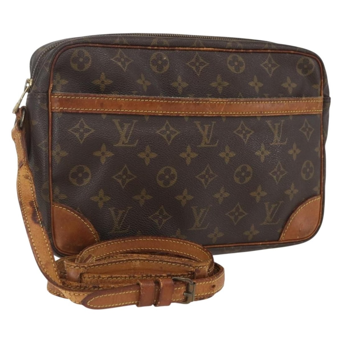 Louis Vuitton Trocadero 30 Monogram Canvas Shoulder Bag M51272 France: Louis Vuitton Trocadero 30 Monogram Canvas Shoulder Bag M51272 France This is a Louis Vuitton Monogram Trocadero 30 shoulder bag, crafted in signature monogram canvas. The bag features an adjustable s