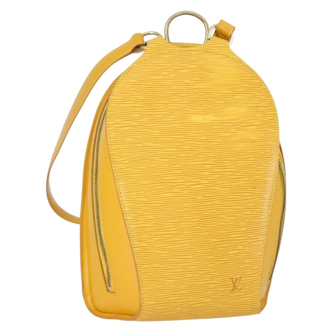 LOUIS VUITTON Epi Mabillon Backpack Yellow M52239 Auth France: LOUIS VUITTON Epi Mabillon Backpack Yellow M52239 Auth France This Louis Vuitton Epi Mabillon Backpack is a stylish and functional accessory crafted in France. Made from durable Epi leather, it featur