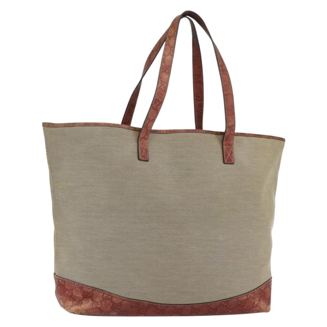 GUCCI Beige Canvas Tote Bag 297435 Italy Authenticated: GUCCI Beige Canvas Tote Bag 297435 Italy Authenticated This authentic GUCCI tote bag is a stylish accessory made from durable canvas in a classic beige color. Designed for both functionality and fashi