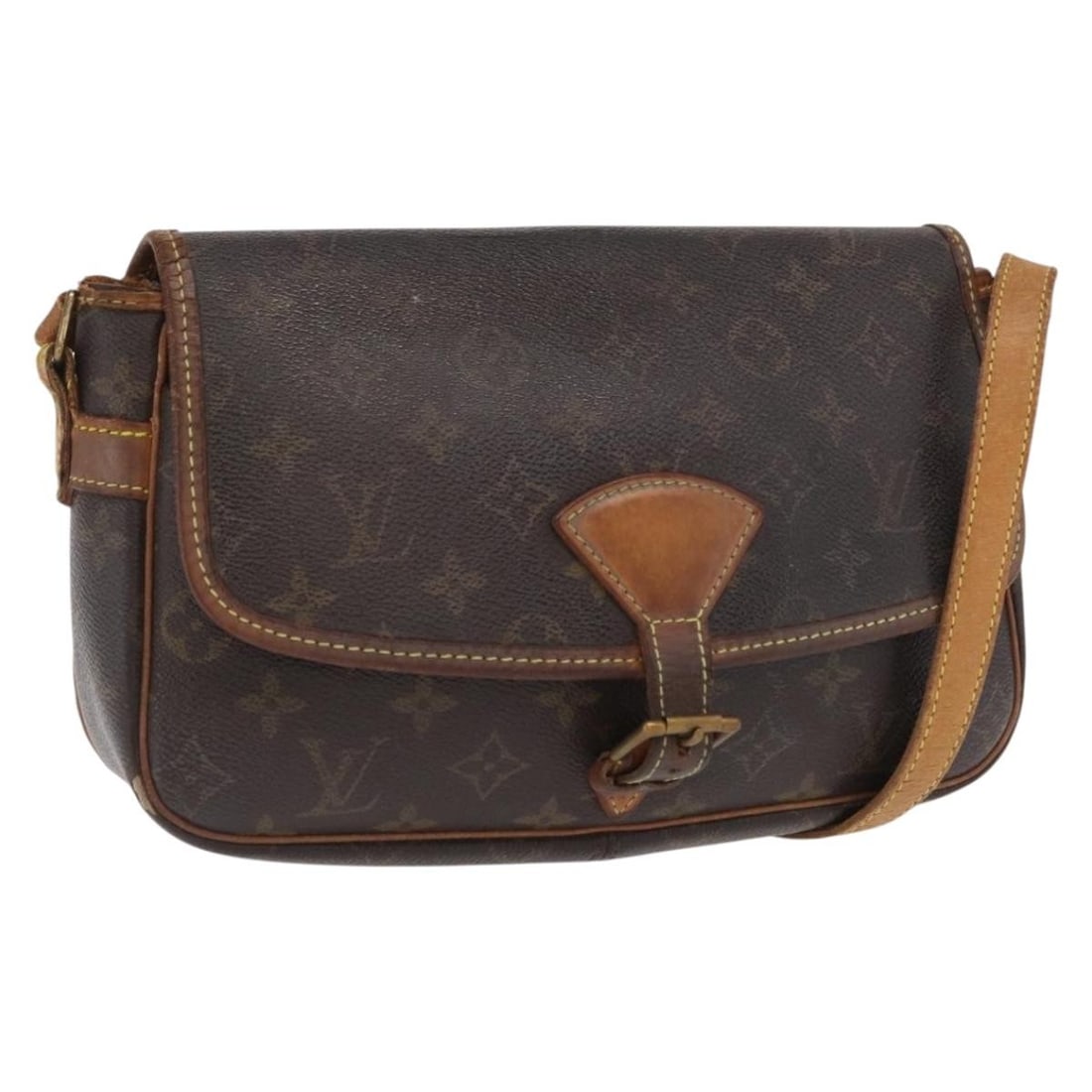 Monogram Canvas Sologne Shoulder Bag by Louis Vuitton M42250: Monogram Canvas Sologne Shoulder Bag by Louis Vuitton M42250 This Louis Vuitton Monogram Sologne Shoulder Bag features the iconic monogram canvas exterior and is crafted in France. The bag has a flap
