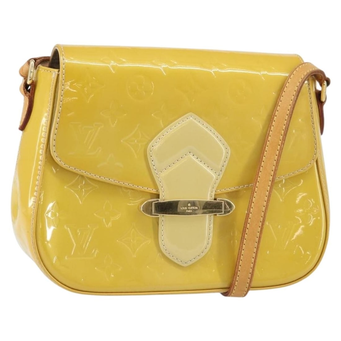 Bell Flower GM Broncorail Patent Leather Shoulder Bag by Louis Vuitton M91706 (1 of 18)