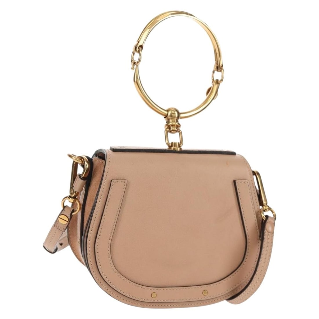Pink and Gold Chloe Nile Leather Shoulder and Handbag with Strap (1 of 18)