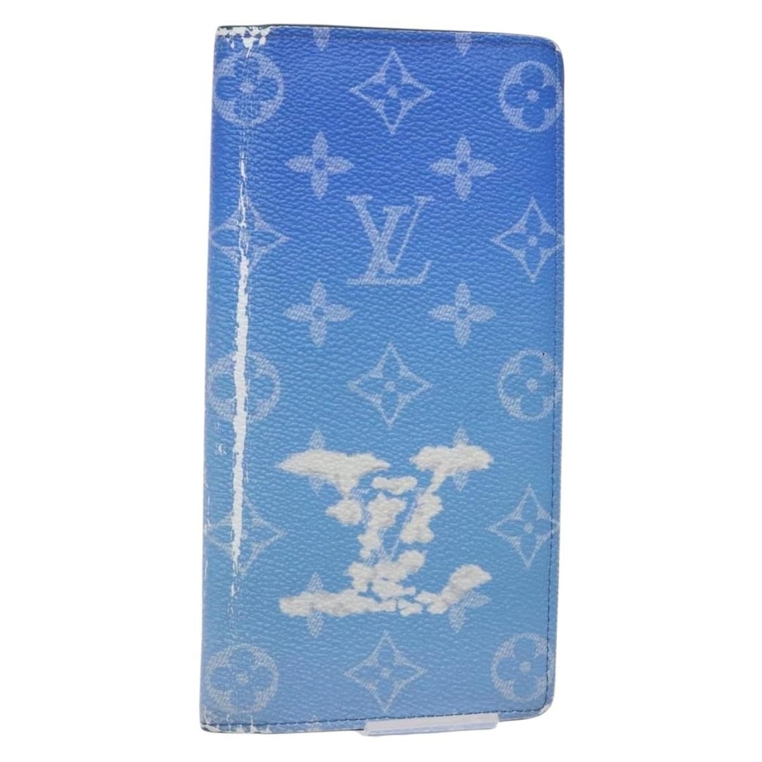LOUIS VUITTON Monogram Clouds Long Wallet M69680 Auth Blue (1 of 18)