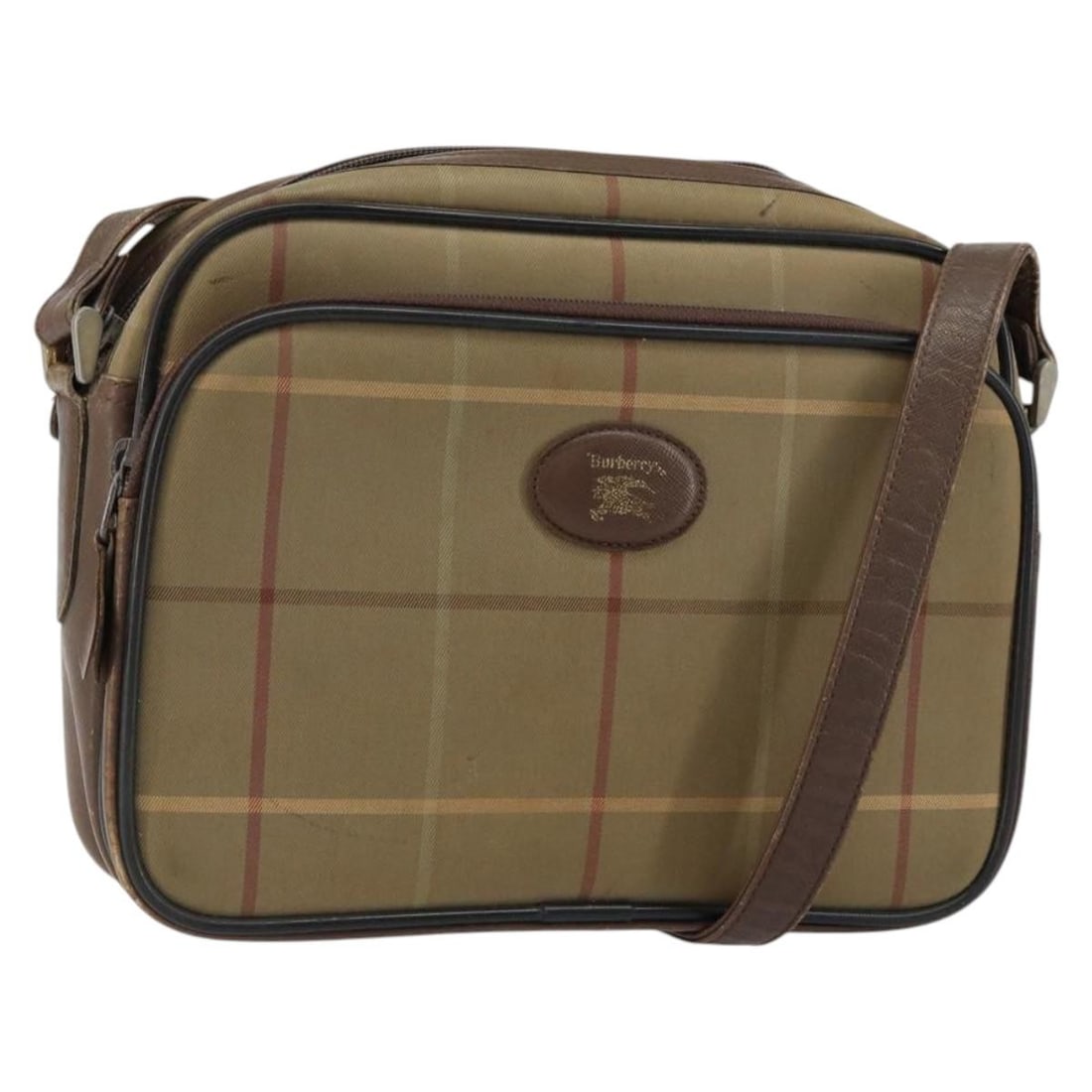 Burberrys Nova Check Beige Gold Canvas Shoulder Bag Auth 150198: Burberrys Nova Check Beige Gold Canvas Shoulder Bag Auth 150198 This Burberrys Nova Check Shoulder Bag is a stylish accessory crafted from durable canvas in a sophisticated beige and gold color scheme