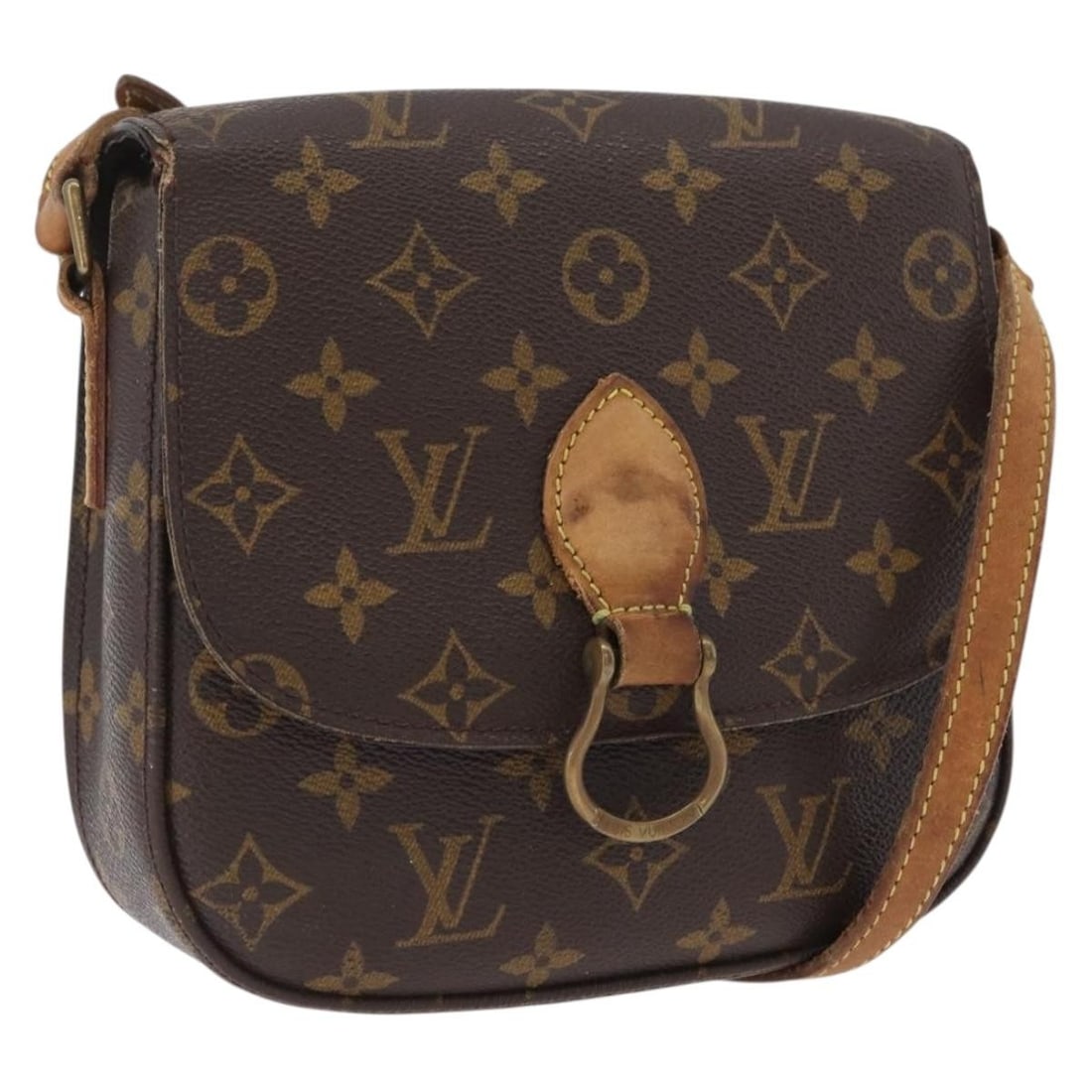 Louis Vuitton Saint Cloud MM Monogram Canvas Shoulder Bag M51243: Louis Vuitton Saint Cloud MM Monogram Canvas Shoulder Bag M51243 This is a Louis Vuitton Monogram Saint Cloud MM shoulder bag crafted from the brand's signature monogram canvas. Designed for women, th