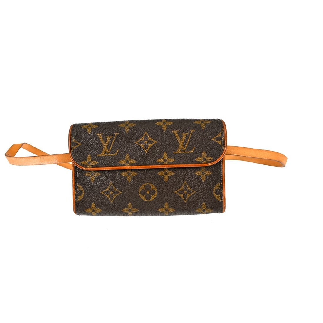 Louis Vuitton Pochette Florentine Monogram Canvas Bum Bag Small Brown: Louis Vuitton Pochette Florentine Monogram Canvas Bum Bag Small Brown This Louis Vuitton Pochette Florentine Bum Bag features the iconic monogram canvas leather exterior with brown leather adjustable