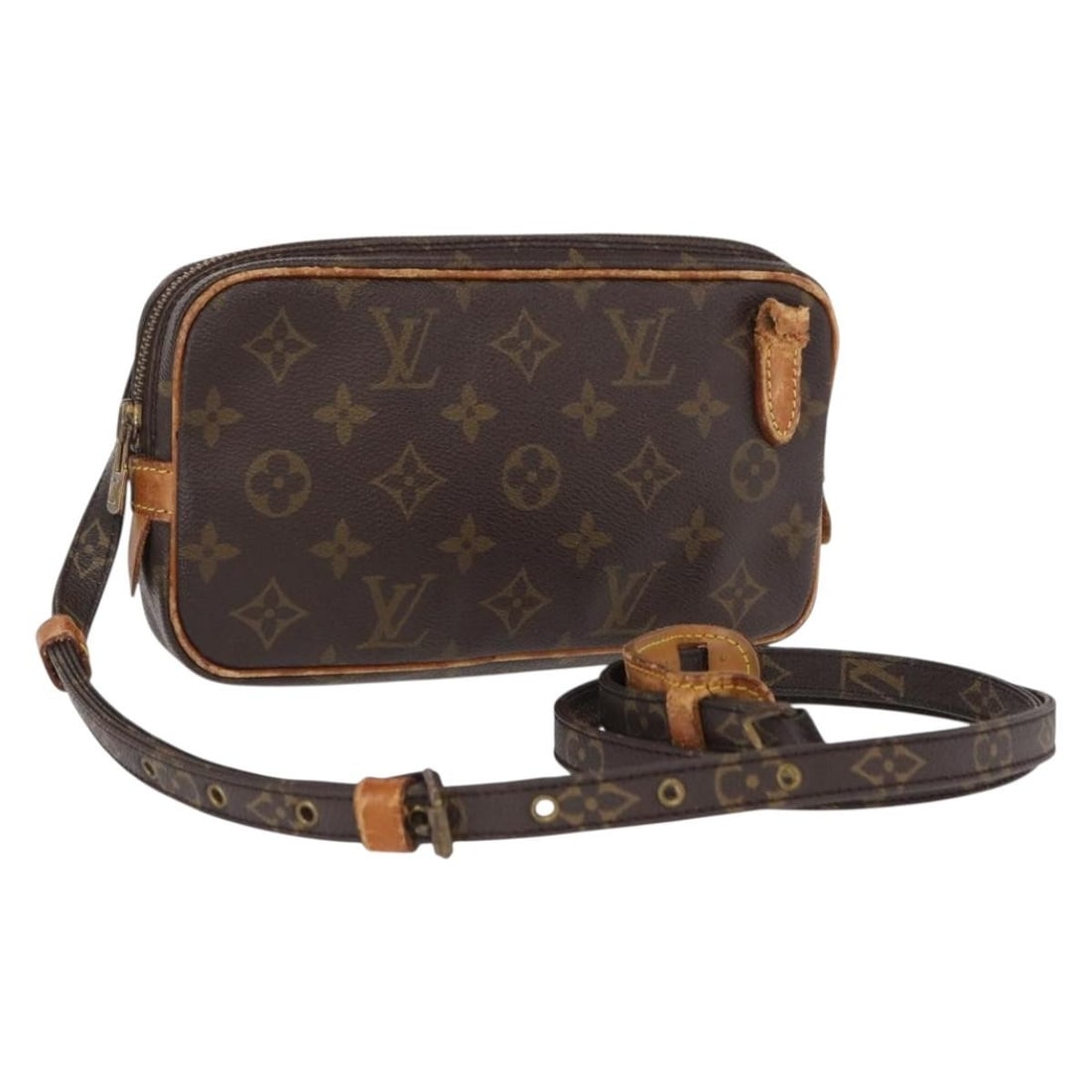 Louis Vuitton Marly Bandouliere Monogram Canvas Shoulder Bag M51828 France: Louis Vuitton Marly Bandouliere Monogram Canvas Shoulder Bag M51828 France The Louis Vuitton Monogram Marly Bandouliere is a shoulder bag crafted from the brand's signature monogram canvas. This compa