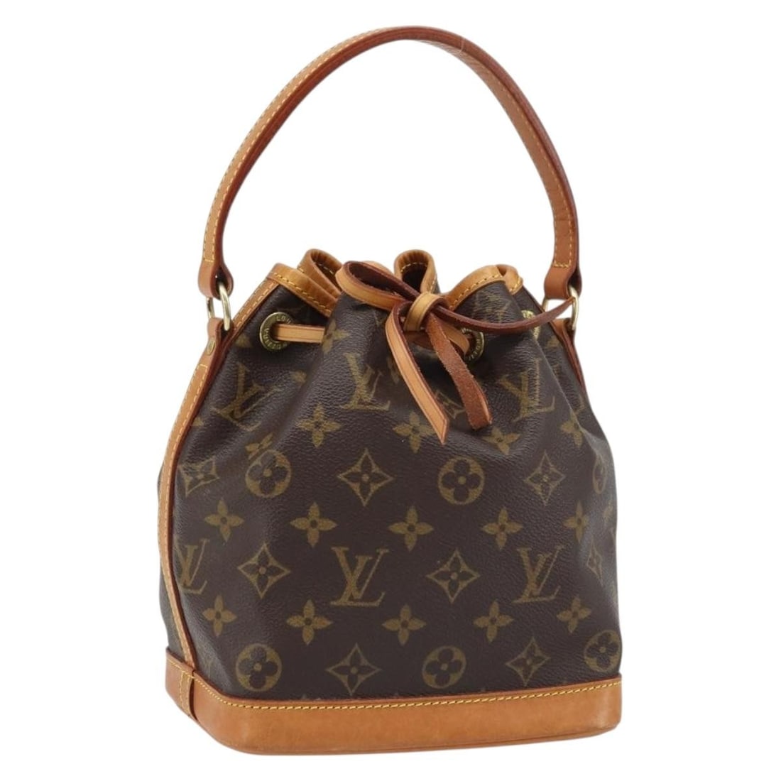 Louis Vuitton Monogram Canvas Mini Noe Shoulder Handbag M42227 France (1 of 18)