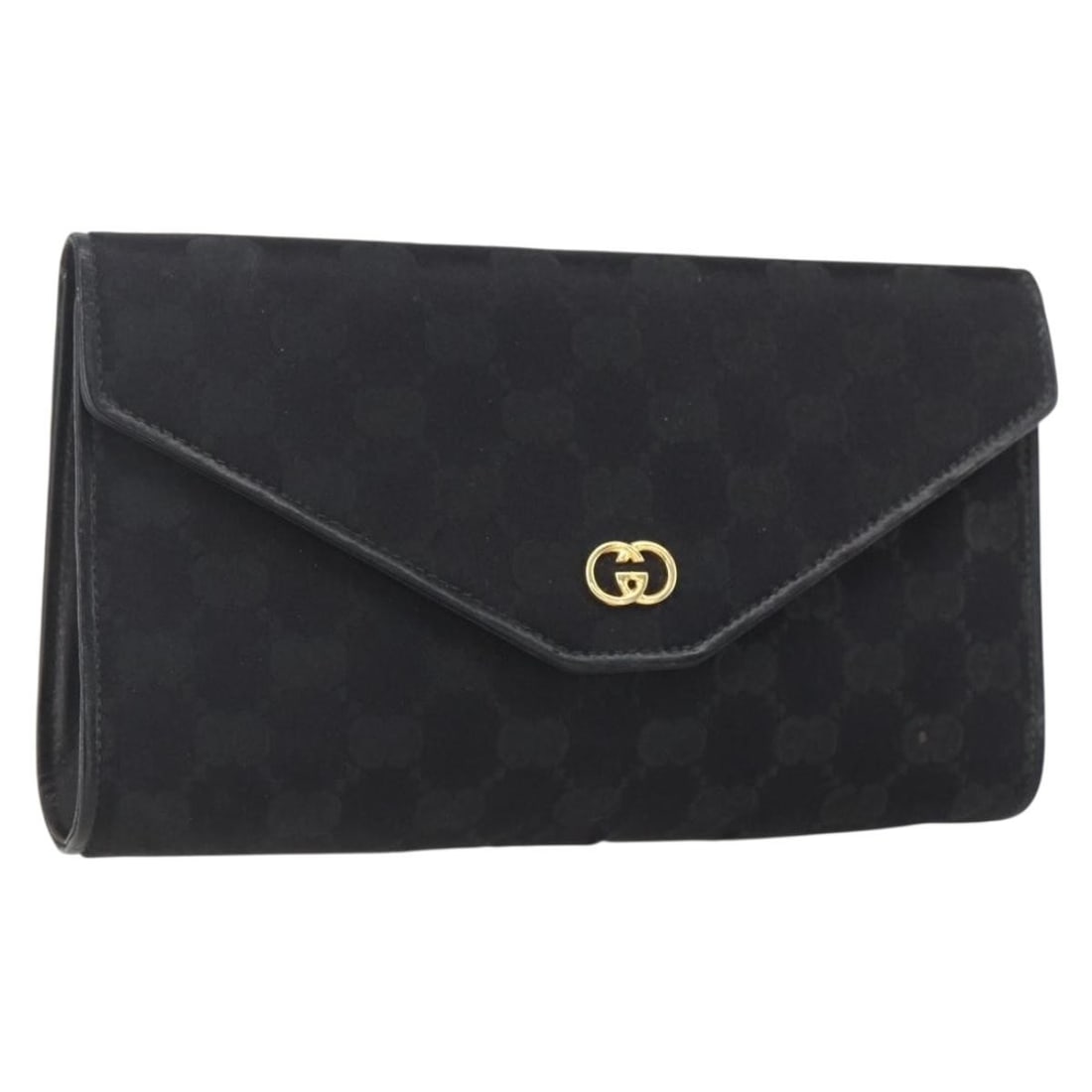 Black and Gold GG Canvas Accessory Pouch by Gucci Italy (1 of 17)