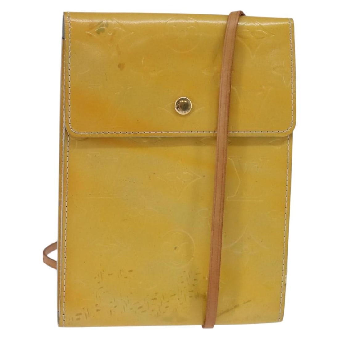 LOUIS VUITTON Monogram Vernis Kenmare Shoulder Bag Gris M91060 Auth (1 of 18)