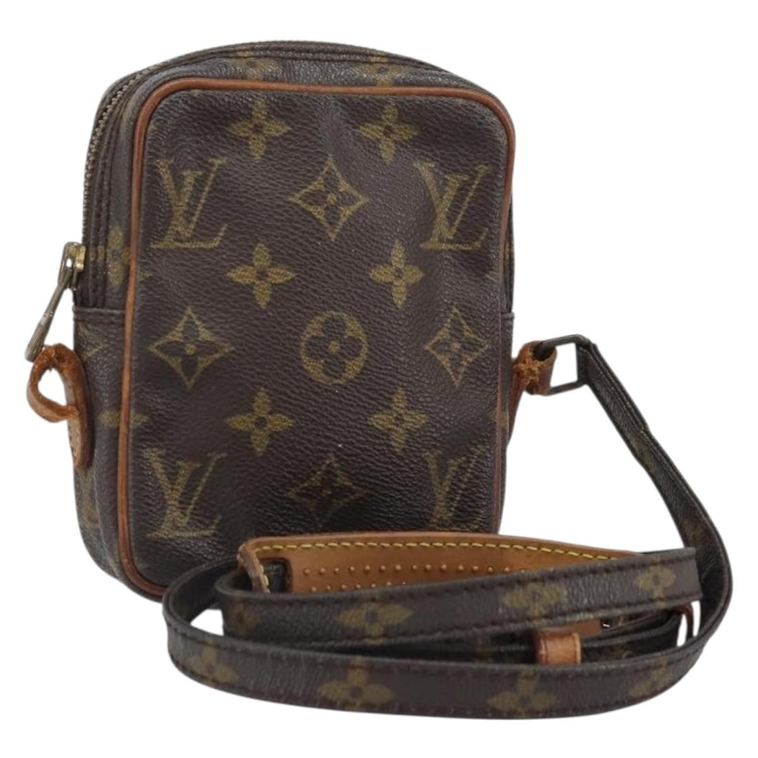 Louis Vuitton Mini Danube Monogram Canvas Shoulder Bag M45268 France: Louis Vuitton Mini Danube Monogram Canvas Shoulder Bag M45268 France This is a Louis Vuitton Monogram Mini Danube Shoulder Bag, crafted from iconic monogram canvas. Designed for women, this compact sh