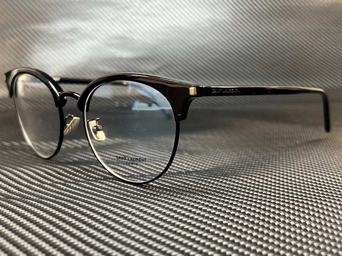 Yves Saint Laurent SL 233/F 001 Black Acetate Unisex Eyeglasses with Authenticity Certificate (1 of 5)
